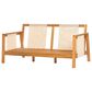 HOMLUX 2-Piece Outdoor Conversation Set with Cushions in Brown and Beige, , large