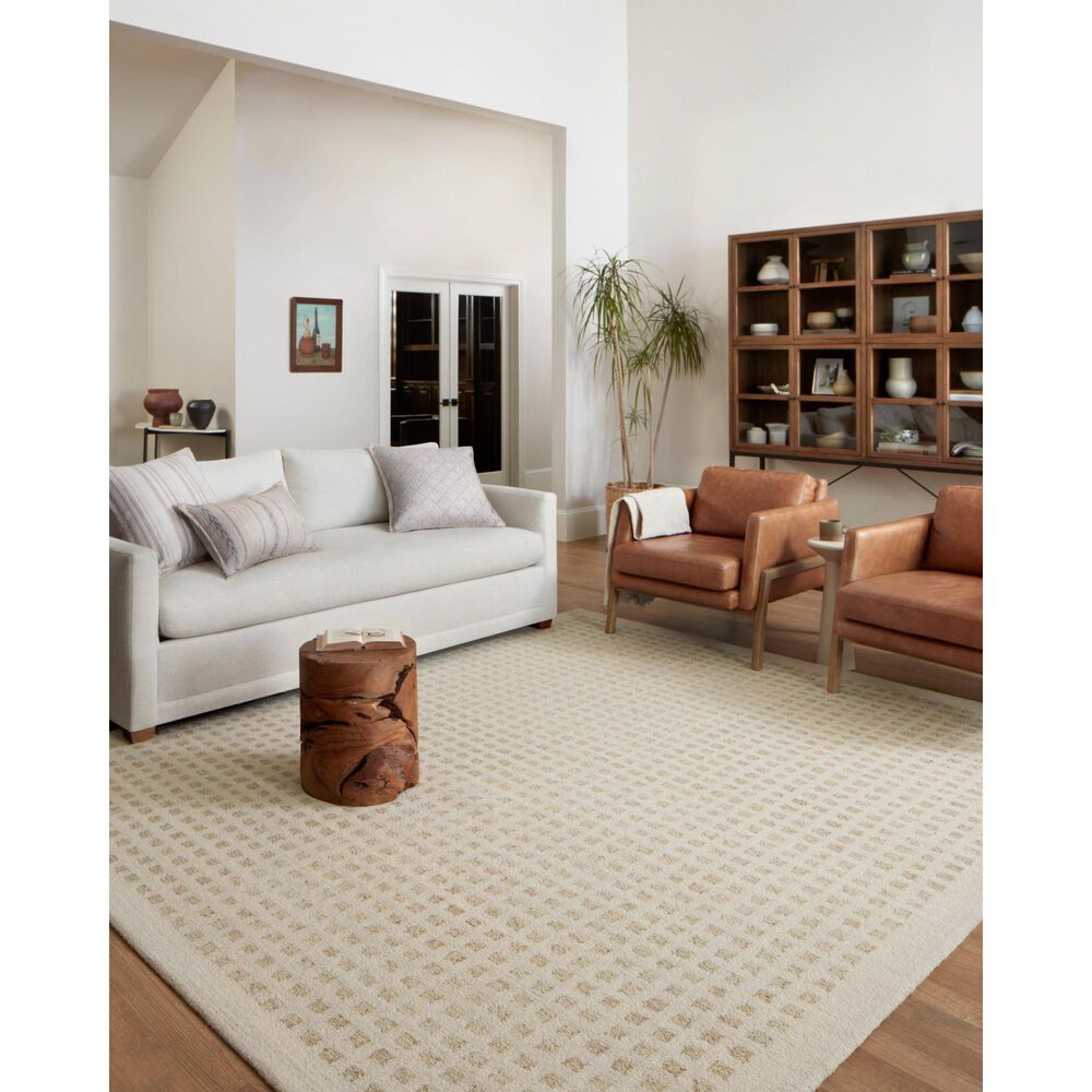 Chris Loves Julia x Loloi Polly 7&#39;9&quot; x 9&#39;9&quot; Ivory and Natural, , large