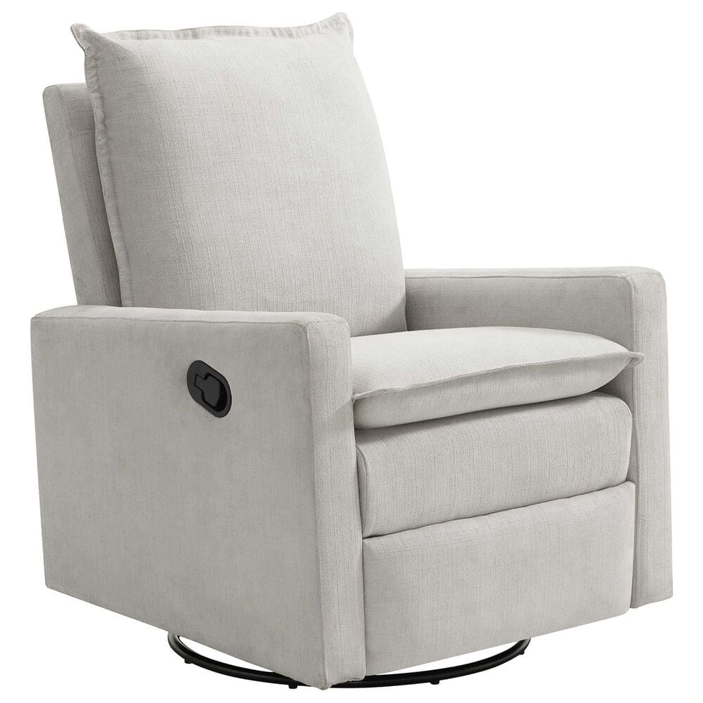 M Design Village Uptown Swivel Push Back Rocker Recliner in Sand, , large