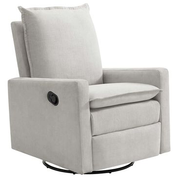 M Design Village Uptown Swivel Push Back Rocker Recliner in Sand, , large