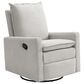 M Design Village Uptown Swivel Push Back Rocker Recliner in Sand, , large