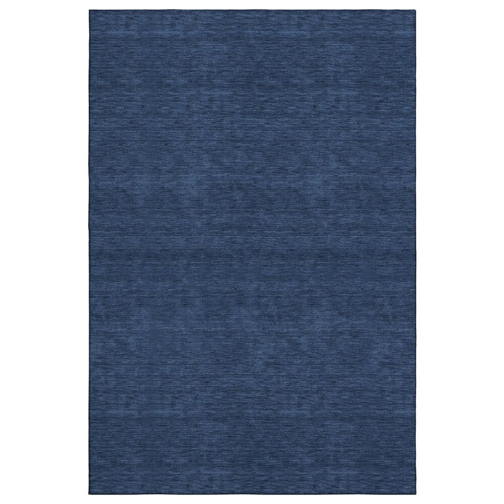 Dalyn Rug Company Soft Essentials Solid Navy 9" x 12" Area Rug, , large