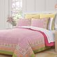 J. Queen Bold Shiloh 2-Piece Twin/Twin XL Quilt Set in Pink, Green and Orange, , large