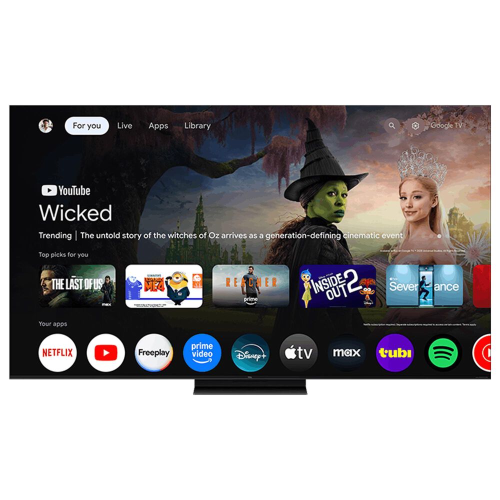 TCL 65" Class QM7L Series SQD-Mini LED 4K UHD HDR - Smart TV with 2.1 Channel Soundbar System in Black, , large