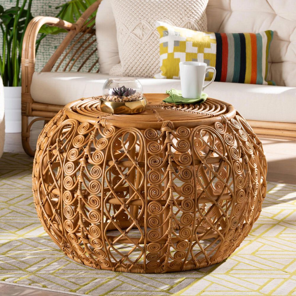 Baxton Studio Tiramisu Coffee Table in Light Honey, , large