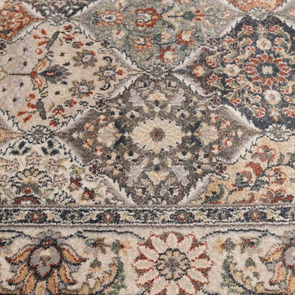 Central Oriental Montville Noriani 7&#39;10 x 9&#39;10 Alabaster and Multicolor Area Rug, , large