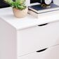 Linon Home Decor Polly 2-Drawer Nightstand in White, , large