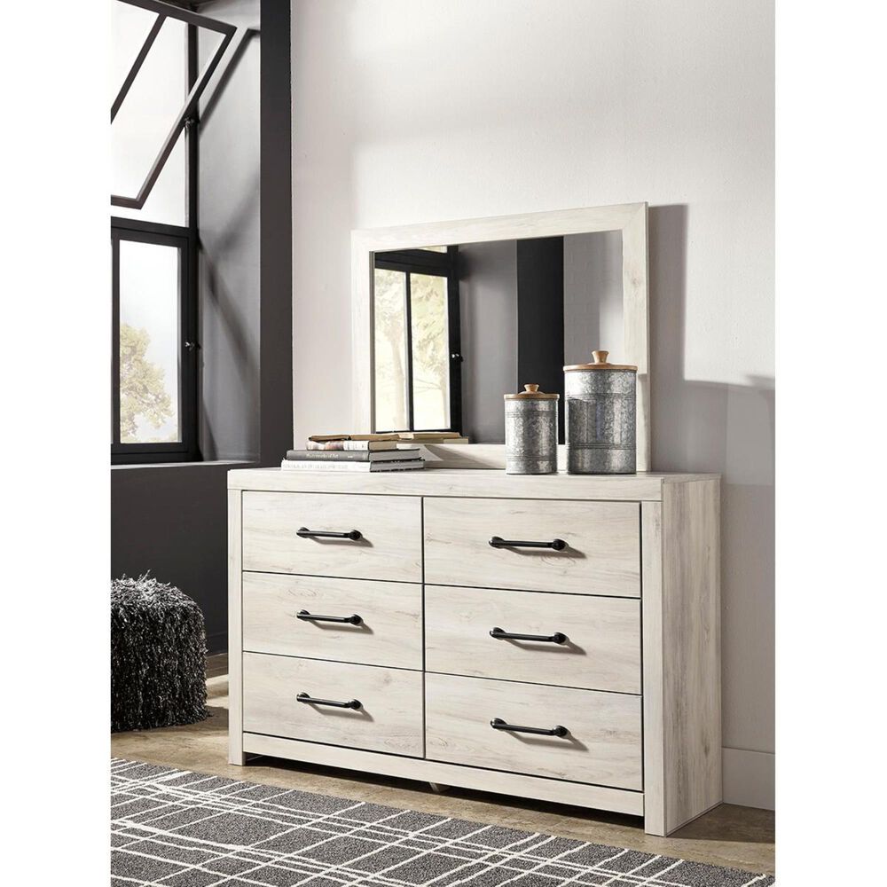 Ashley Cambeck Bedroom Mirror in Whitewash, , large