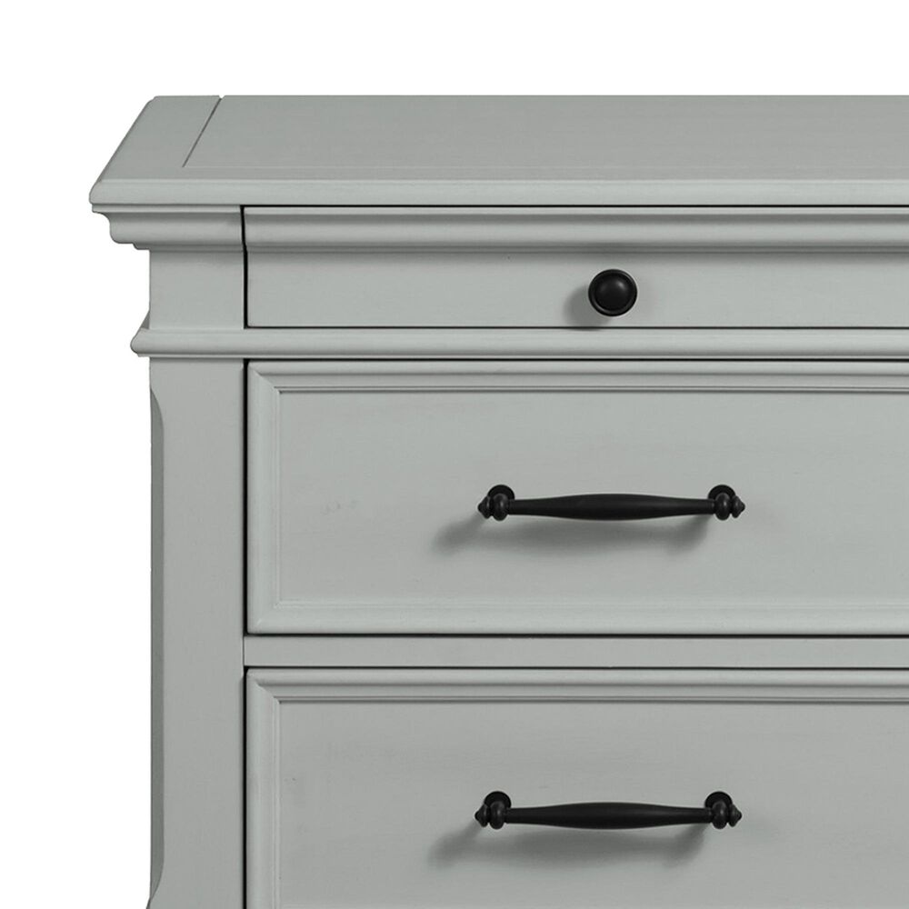 Mayberry Hill Slater 4-Piece King Storage Bedroom Set in Gray, , large