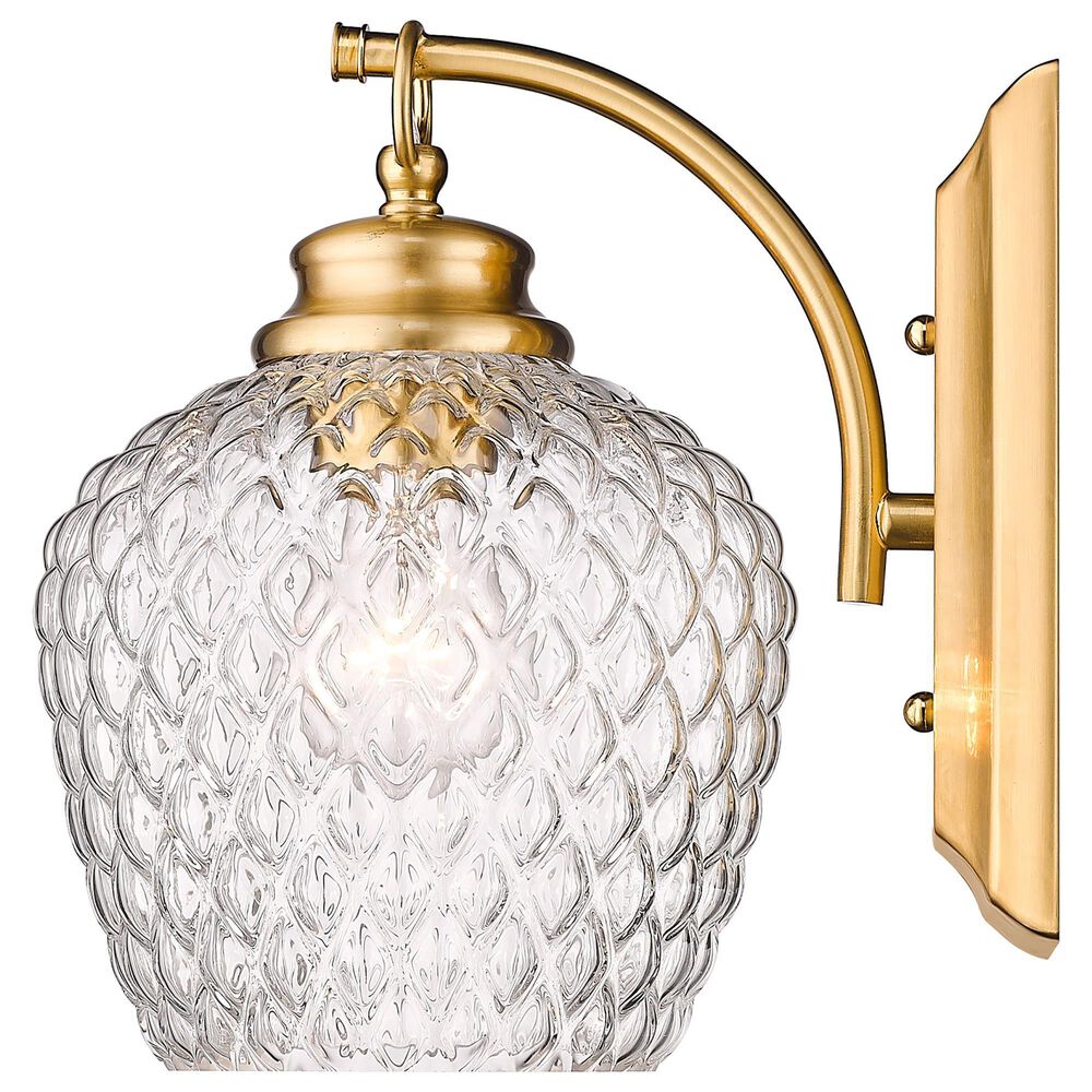Golden Lighting Adeline 1-Light Wall Sconce in Modern Brushed Gold, , large