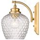 Golden Lighting Adeline 1-Light Wall Sconce in Modern Brushed Gold, , large
