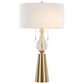 Grandview Gallery Rook Table Lamp in Gold and Clear, , large