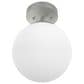 Hunter Hepburn 1-Light Semi-Flush Mount in Brushed Nickel, , large