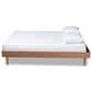 Baxton Studio Rina Full Platform Bed Frame in Ash Walnut, , large