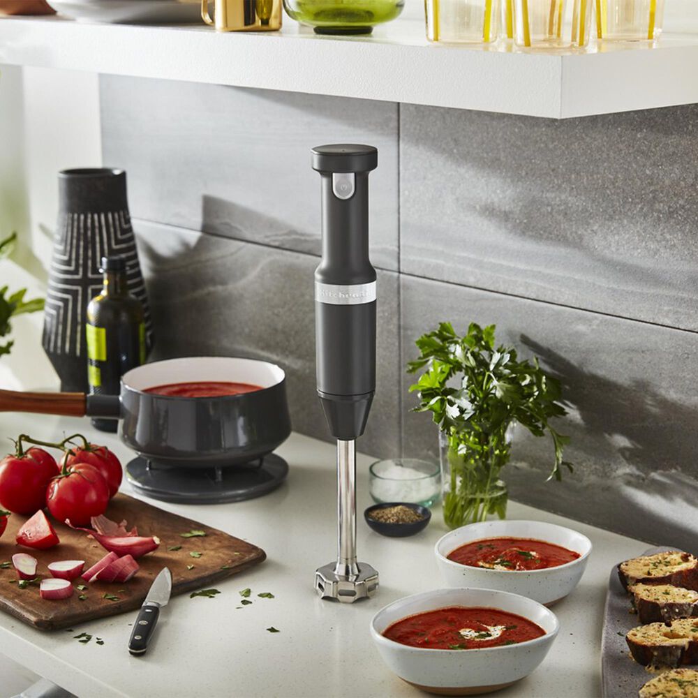 KitchenAid Cordless Variable Speed Hand Blender in Matte Charcoal Grey