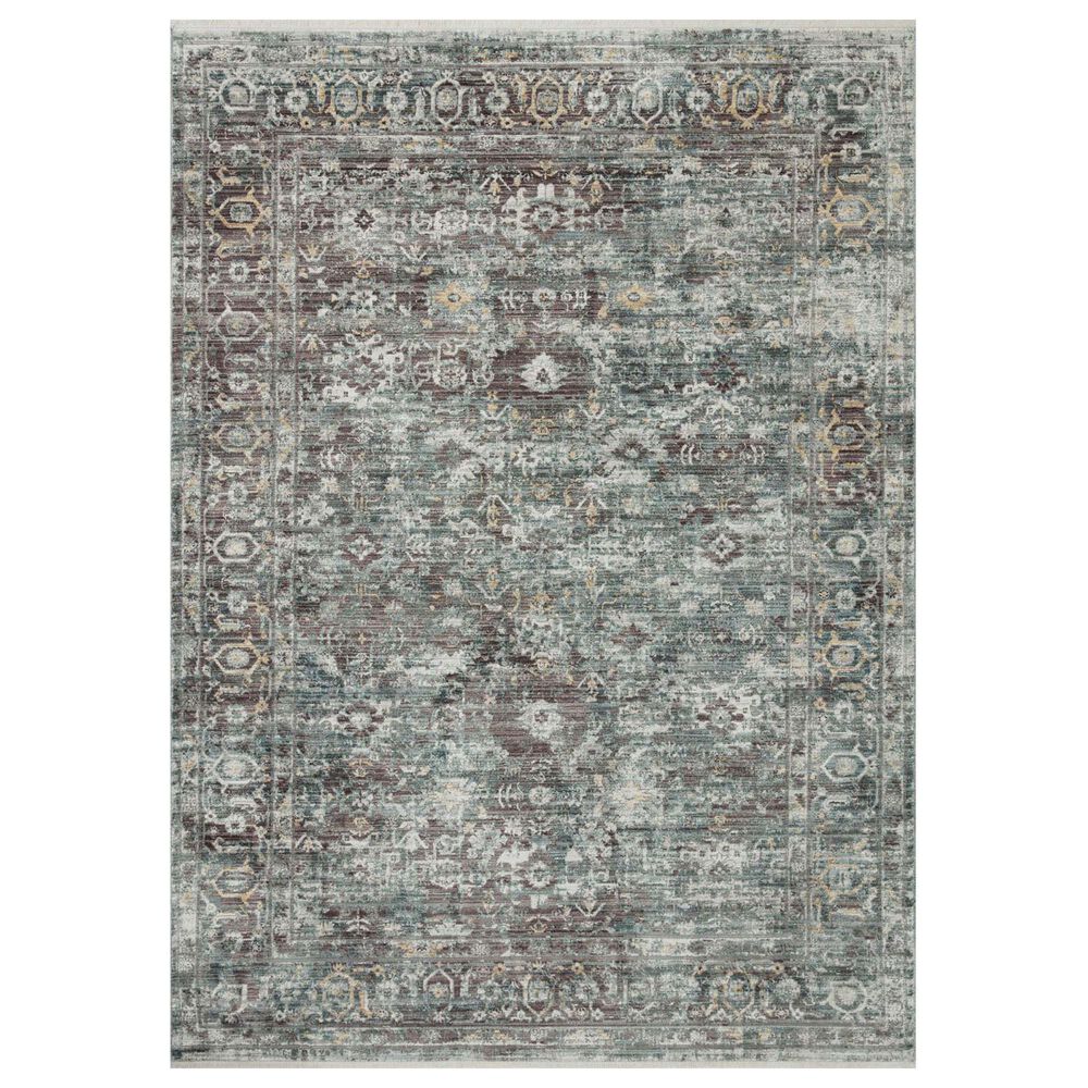 Loloi Bonney 2" x 3" Slate and Teal Area Rug, , large