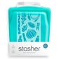 Stasher, Inc Quart Bag in Aqua, , large