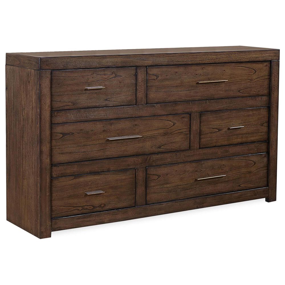 Riva Ridge Modern Loft 6-Drawer Dresser Only in Brownstone, , large