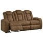 Ashley Wolfridge Power Reclining Sofa in Brindle, , large