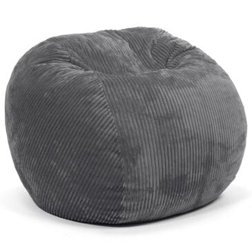 Bean Bag Nest Chairs Queen Plush Bean Bag in Gray, , large