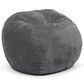 Bean Bag Nest Chairs Queen Plush Bean Bag in Gray, , large