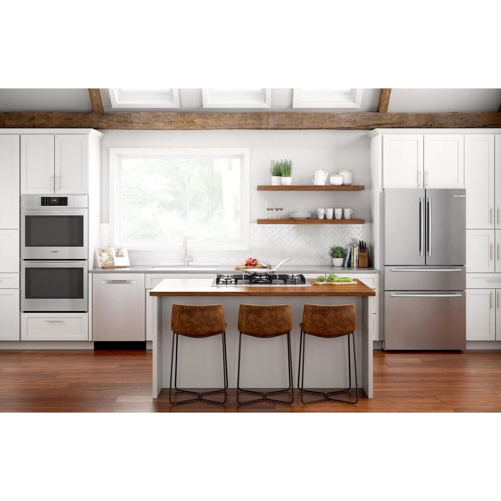 Bosch Benchmark 36" Tempered Glass Gas Cooktop in Dark Silver