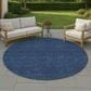 Dalyn Rug Company Soft Essentials Solid Navy 8" Round Area Rug, , large