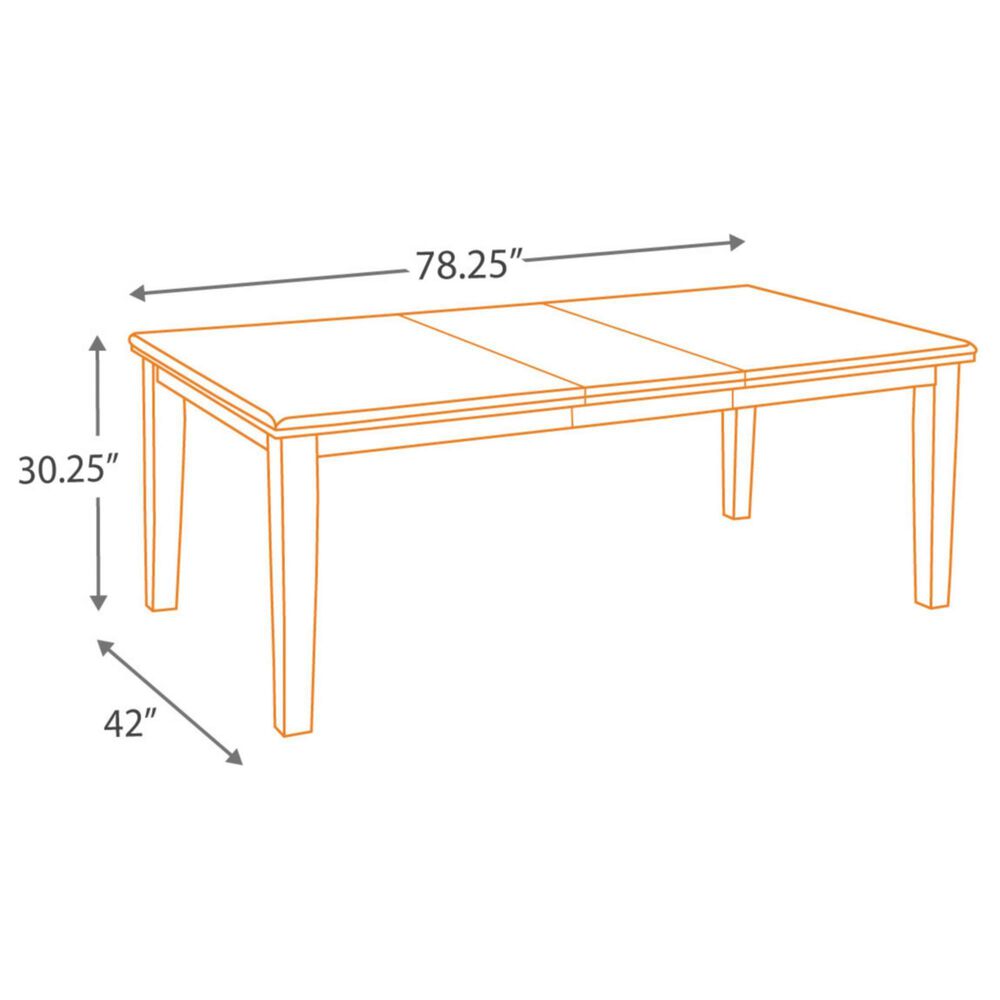 Ashley Haddigan Rectangular Dining Room Extension Table in Dark Brown, , large