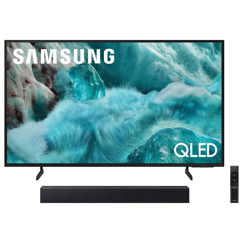 Samsung 43" Class Q7F QLED 4K Vision AI - Smart TV with B-Serie 2.0 Channel Soundbar in Black and Titan Black, , large