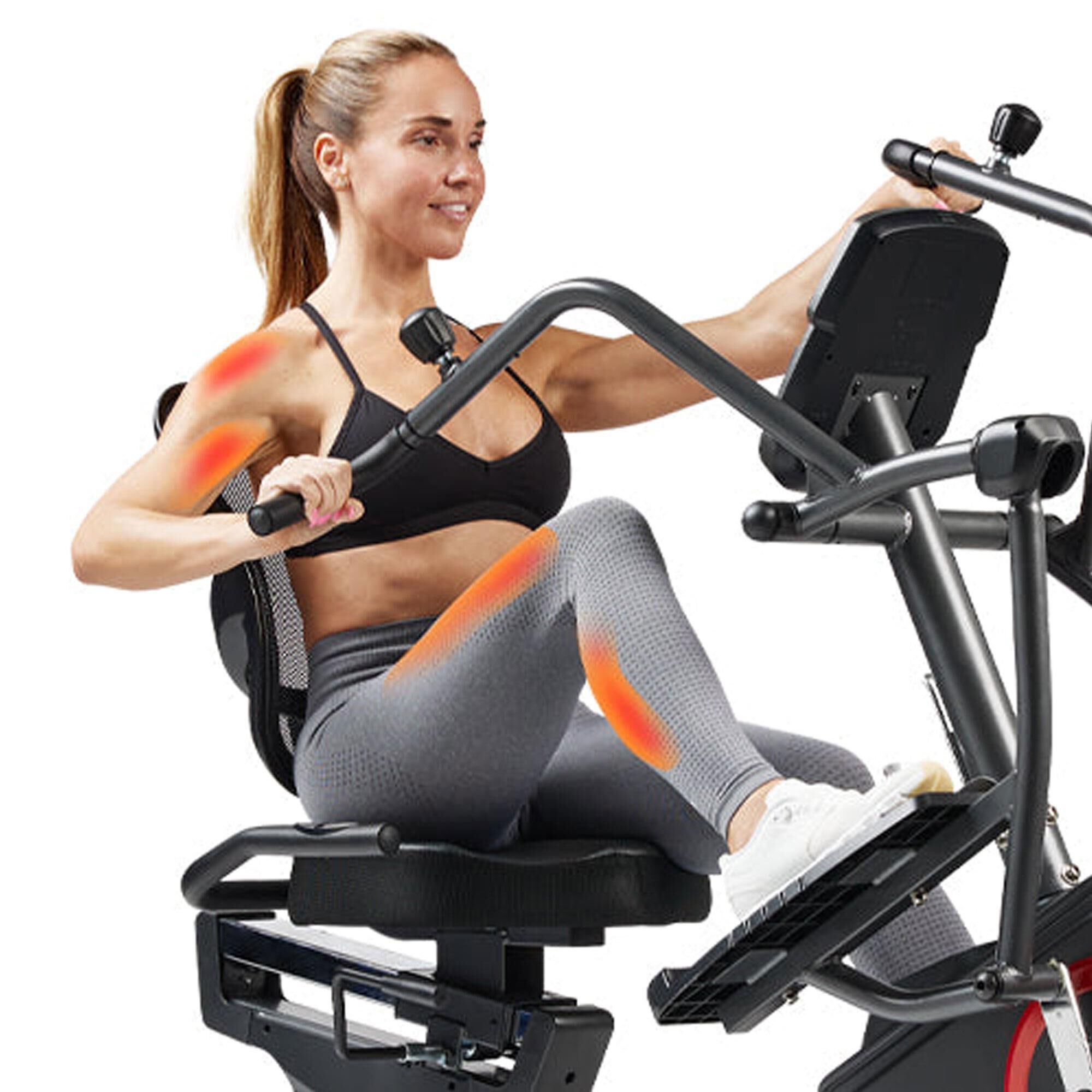 Sunny Health & Fitness Smart Electro-Magnetic Resistance Recumbent