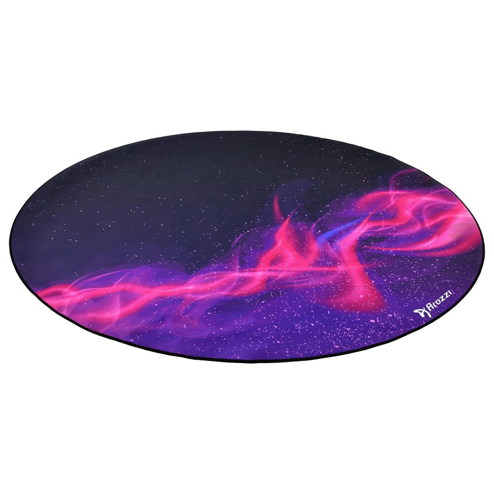 Arozzi Zona Microfiber Noise Dampening and Scratch Protection Anti-Slip Chair Mat in Deep Purple and Galaxy, , large