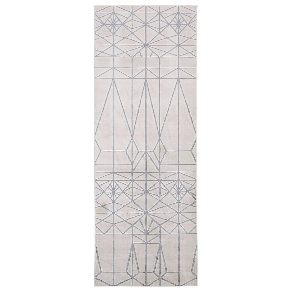 Feizy Micah 9&#39;2&quot; x 12&#39; Ivory and Silver Area Rug, , large