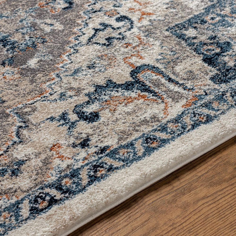 Surya Tuscany TUS-2335 Blue, Cream, Dark Blue, Gray, Dusty Coral and Light Beige 12&#39; x 15&#39; Area Rug, , large