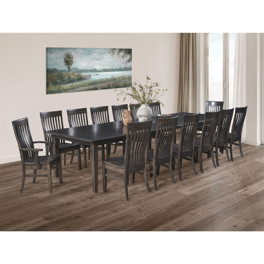 Trailway Llc Super Size Dining Table with 6 Leaves in Rustic Cherry - Table Only, , large