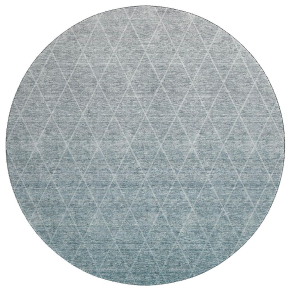 Dalyn Rug Company Lazio 8" Round Teal Area Rug, , large