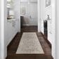 Surya Davina 2"7" x 7"3" Medium Gray, Light Beige, Brown, Denim and White Runner, , large