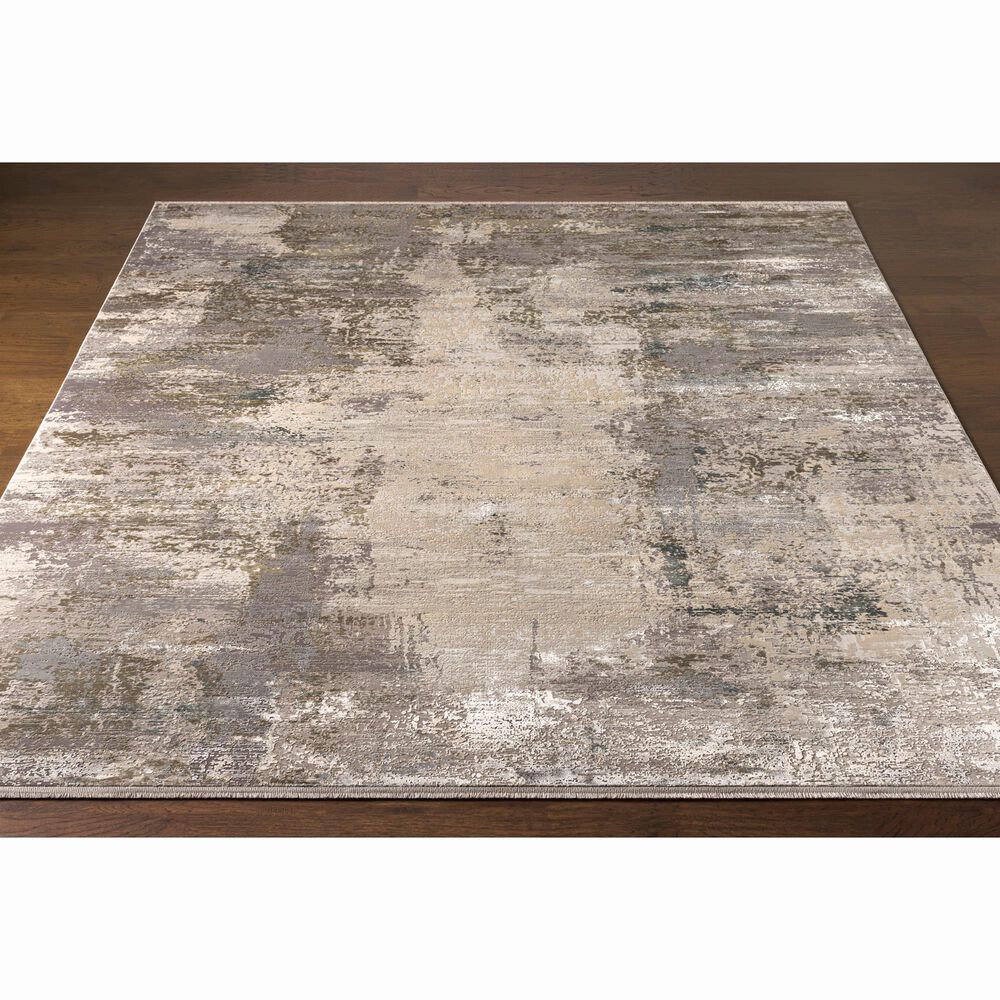 Surya Solar 10&#39; x 14&#39; Light Brown, Medium Gray, Charcoal and White Area Rug, , large