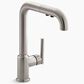 Kohler Purist Pull-Out Kitchen Sink Faucet in Vibrant Stainless, , large