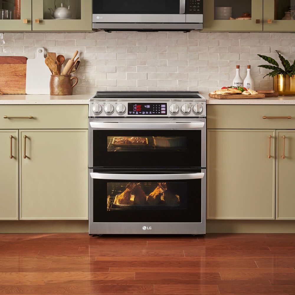 LG Electric Double Oven Slide-In Range, , large