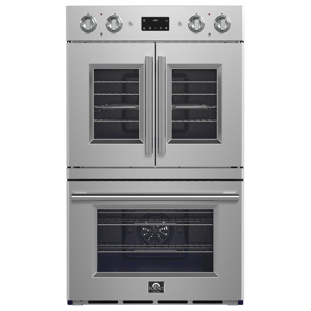 Forno Gallico 30" Double Electric Wall Oven with French Door in Stainless Steel, , large