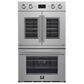 Forno Gallico 30" Double Electric Wall Oven with French Door in Stainless Steel, , large