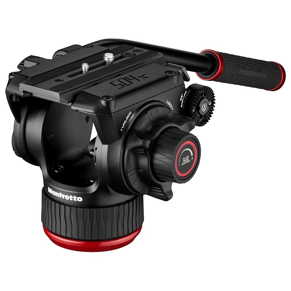 Manfrotto 504X Fluid Video Head with Flat Base in Black, , large