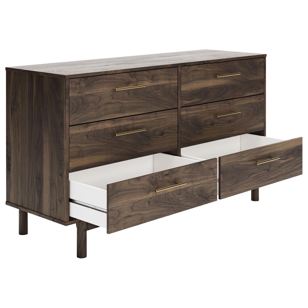 Ashley Calverson 6-Drawer Dresser in Mocha, , large