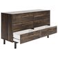 Ashley Calverson 6-Drawer Dresser in Mocha, , large