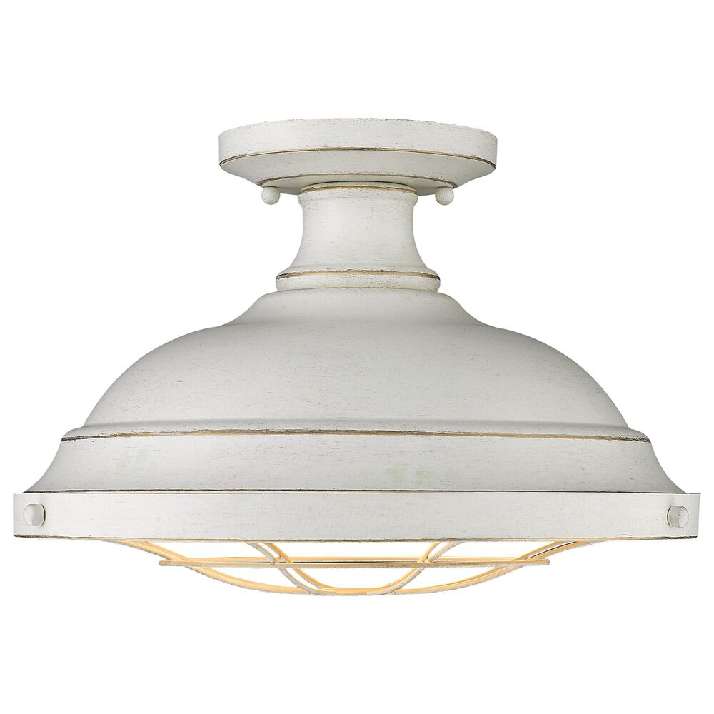 Golden Lighting Bartlett Semi-Flush in French White, , large