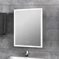 Lexora Home Aurorium 20" x 28" LED Vanity Mirror in White, , large