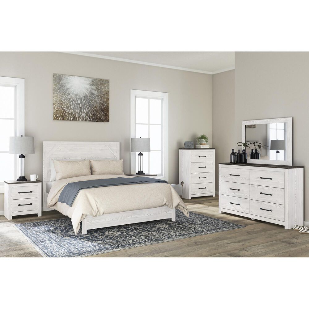 Ashley Gerridan 5-Piece Queen Bedroom Set in White and Gray, , large