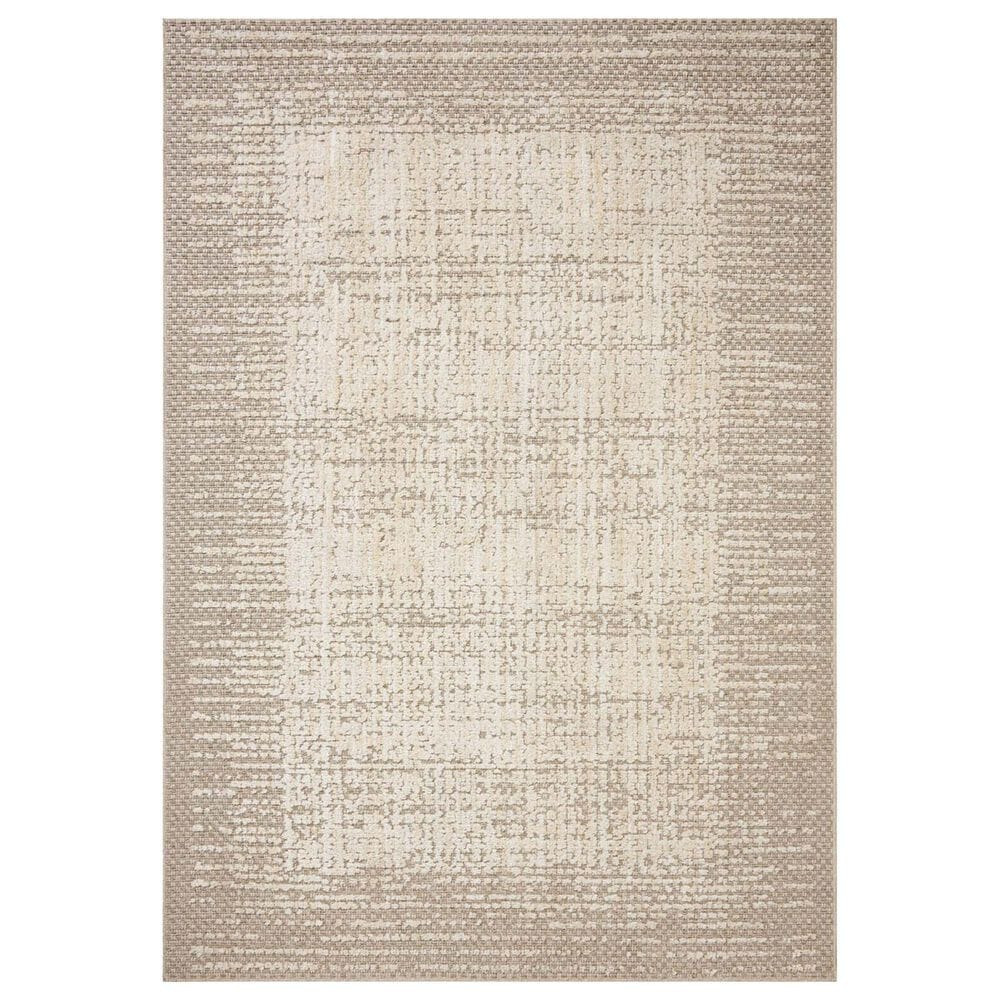 Amber Lewis x Loloi Bexley Natural and Taupe 6"6" x 9"3" Area Rug, , large