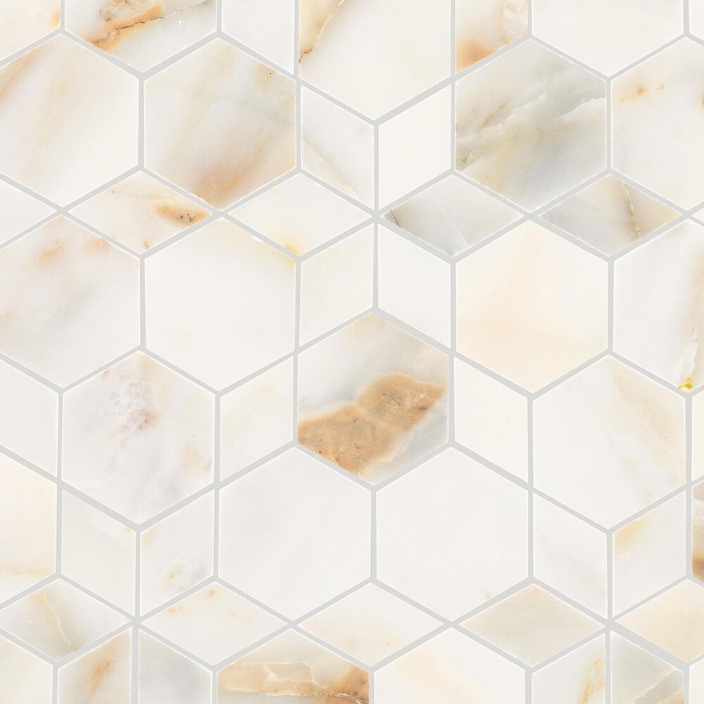 Dal-Tile Gamma Bella 14&#39;&#39; X 16&#39;&#39; HYPNOTIC Natural Stone Mosaic Sheet, , large