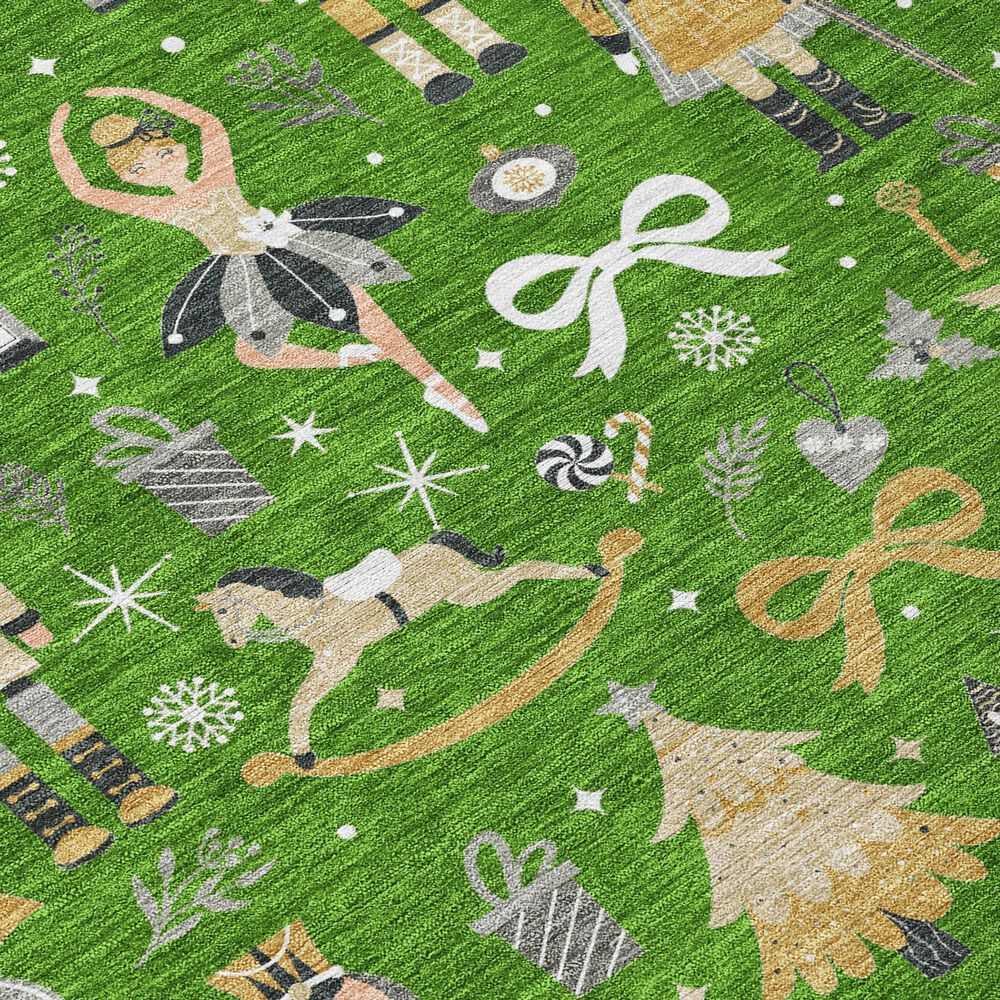 Dalyn Rug Company Wonderland WN35 Green 3&#39; x 5&#39; Area Rug, , large
